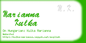 marianna kulka business card